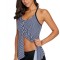 SW2043-1122 Top de baie tankini cu imprimeu in dungi
