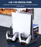 Stand ps5 PlayStation 5 ps 5 4 in 1 incarcator manșe suport jocuri cu ventilator