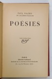 POESIES par PAUL VALERY , 1933 , PREZINTA MICI INSEMNARI CU PIX
