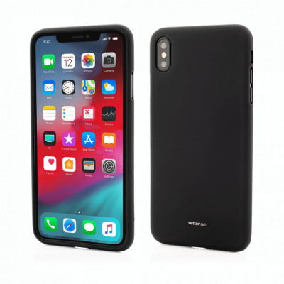 Husa Vetter GO pentru iPhone XS, X, Soft Touch, Negru foto