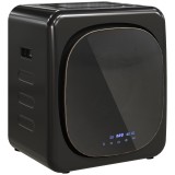 HOMCOM Uscător de Rufe cu Desinfecție UV, Design Compact, Capacitate 4 kg, Oțel Inoxidabil, Negru | Aosom Romania