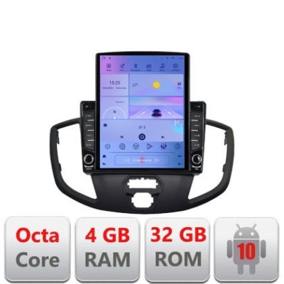 Navigatie Ford Transit V363 2015-2021 Android radio gps internet Octa Core 4+64 LTE Kit-custom+EDT-E709 CarStore Technology foto