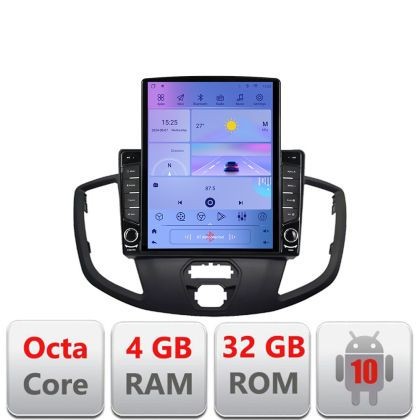 Navigatie Ford Transit V363 2015-2021 Android radio gps internet Octa Core 4+64 LTE Kit-custom+EDT-E709 CarStore Technology