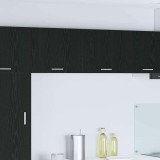 vidaXL Dulap suspendat cu ușă Riga Stejar negru și Alb 50 x 31 x 40 cm 884148