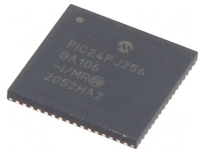 Microcontroler PIC 256kB 32MHz SMD QFN64 PIC24 16kB SRAM foto