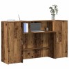 Birou Recepție vidaXL Lemn Vechi 180x50x103.5cm, Depozitare Amplă, Design Versatil - Ideal Birouri, Hoteluri, Clinici