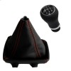 Nuca schimbator viteze, 5 viteze cu manson MARTI-NIK 15 pentru AUDI A4 B6 2000-2004, piele naturala, fara