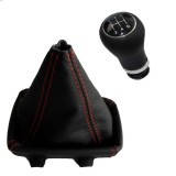 Nuca schimbator viteze, 5 viteze cu manson MARTI-NIK 15 pentru AUDI A4 B6 2000-2004, piele naturala, fara