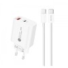 Incarcator Retea Cu Cablu USB-C A6MaxL, 20W, 3A, 1 x USB-A - 1 x USB-C, Alb, Universal