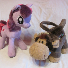 Jucarie plus unicors Pony+geanta plus vacuta(30 cm)