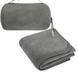 Patura pentru calatorii, 127 x 152 cm desfacuta, 24 x 14 cm pliata, ideala pentru cei care petrec mult timp in tranzit, fie in masina, avion sau tren, Oem
