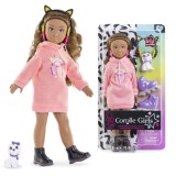 Papusa Melody Simba 28cm Set Muzica si Moda Role Casca Catelus Jucarie Copii 4+ ani