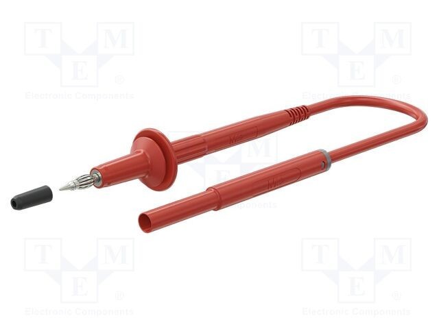 Cablu de măsurare ST&Auml;UBLI 10A 1,5m mufă banană 4mm roșu