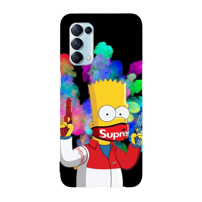 Husa compatibila cu Oppo Find X5 model Supreme Bart Simson, Silicon, TPU, Viceversa