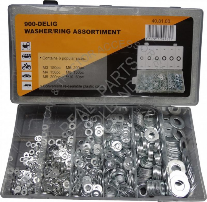 Set saibe aluminiu 900 buc, diverse marimi M3 M4 M5 M6 M8 M10 AutoDrive ProParts