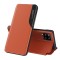 Husa Samsung Galaxy A12 Eco Leather View flip tip carte, portocaliu