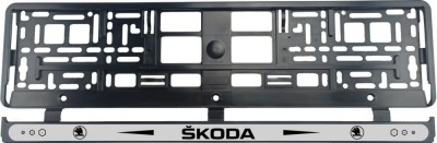 Set 2 bucati, suport numar inmatriculare Skoda foto