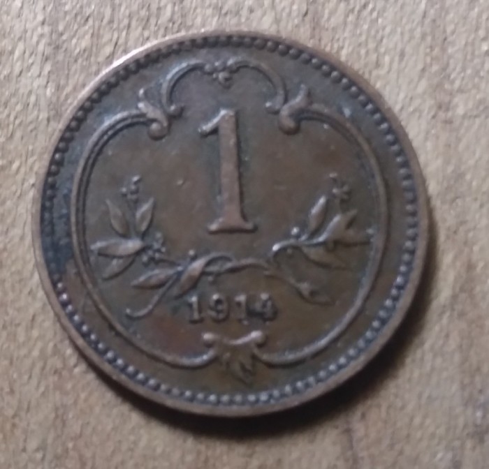 AUT AustroUngaria 1 heller 1914