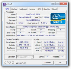 Procesor Gaming Intel Sandy Bridge Enthusiast, Core i7 3820 3.6 GHz socket 2011 foto