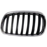 Grila radiator Bmw X5 (E70), 10.2006-04.2010, X6 (E71), 01.08-12.13, stanga, crom/negru, 51137157687, 205105-3, Rapid