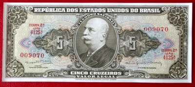 Brazilia 5 Cruzeiros n.d. (1964) P176d sign.14 aUNC / UNC ** foto