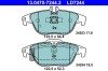 ATE 13.0470-7244.2 ATE Ceramic set placute frana,frana disc