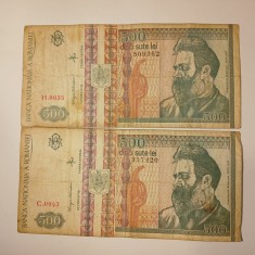 Di.157. Bancnota 500 lei 1992 circulata uzata