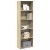 Gossi biblioteca, stejar sonoma, 60x30x189 cm, lemn prelucrat