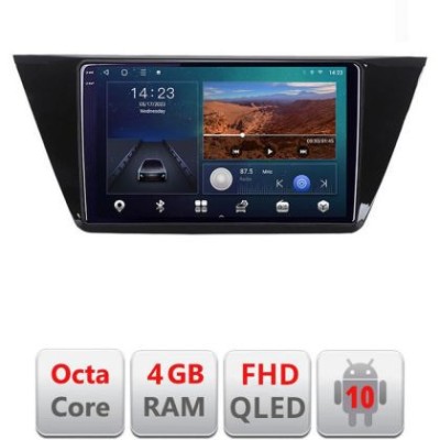 Navigatie Volkswagen Touran 2016- B-3144 Android Ecran QLED octa core 4+64 carplay android auto KIT-3144+EDT-E310V3 CarStore Technology foto