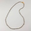 Colier Rozariu Spinel Negru Argint 925 Placat Aur Special Plus 53cm Unisex