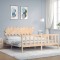 vidaXL Cadru de pat cu tăblie Super King Size, lemn masiv 3193481