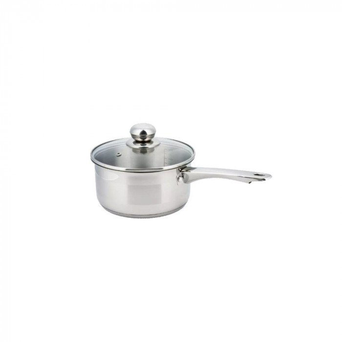 Cratita cu capac din inox, capacitate 2.1 litri 18 cm, Kinghoff