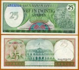 !!! SURINAM - 25 GULDENI 1985 - P 127 b - UNC