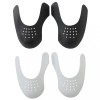 vidaXL Protectii Anti-Incretire Pantofi, 2 Perechi, Marime EU 35-40, Plastic, Negru si Alb