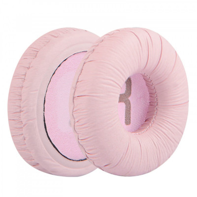 Set 2 bureti TXE pentru casti JBL Tune Tune 510 BT / 500 BT / T460 BT / T450 BT, On-Ear, Roz, Piele ecologica creponata, Spuma cu memorie foto