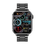 COLMI P80 Black Steel , Smartwatch 1.83, HD, Bratara Otel Inoxidabil Negru, Bluetooth 5.3, Monitorizare Sanatate, IP67 Waterproof, Android iOS