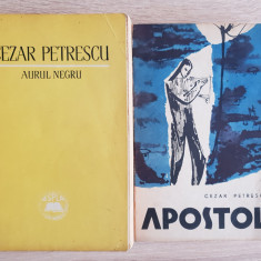 2 titluri CEZAR PETRESCU: Aurul negru / Apostol