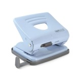 Cumpara ieftin Perforator hartie 2 perforatii 25 coli metal Rapesco 825 Perforator metalic Rapesco 825 25 coli bleu fondant