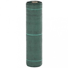 vidaXL Membrană antiburuieni, verde, 0,5x10 m, PP 4005242