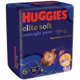 Huggies - Elite Soft Overnights Pants (nr 6) 16 buc, 15-25 kg