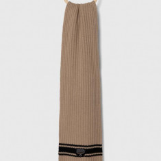 Armani Exchange esarfa de lana culoarea maro, modelator