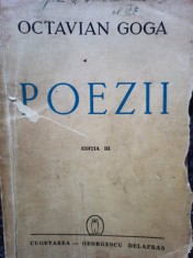 Octavian Goga - Poezii, editia a III-a (Editia: 1942) foto