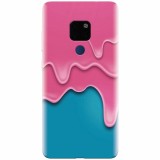 Husa silicon pentru Huawei Mate 20, Pink Liquid Dripping