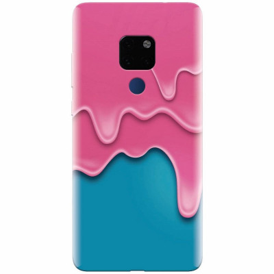 Husa silicon pentru Huawei Mate 20, Pink Liquid Dripping foto