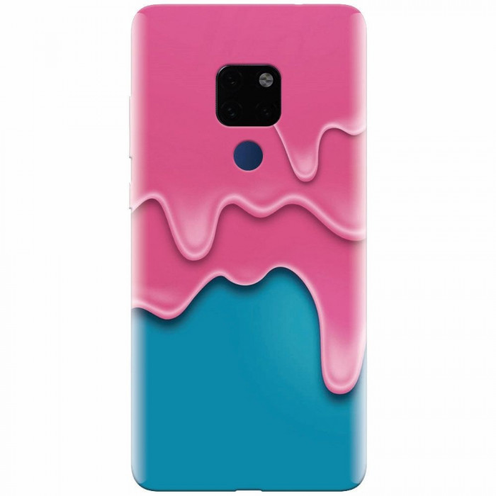Husa silicon pentru Huawei Mate 20, Pink Liquid Dripping