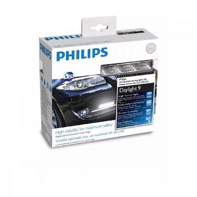 Lumini de zi LED DayLight 9 Philips Cod:12831WledX1 Automotive TrustedCars foto