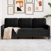 VidaXL Canapea cu 3 locuri, Negru, 180 cm, catifea 4007639