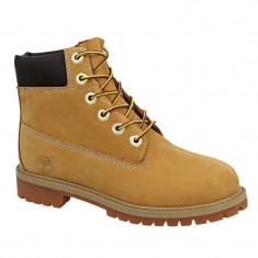 Ghete de drume?ie Timberland 6 In Premium WP Boot Jr 12909 galben foto