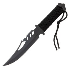 Cutit de vanatoare DEPOX&reg;, Extreme Battle, negru, 28.5 cm, teaca inclusa