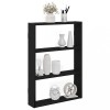 VidaXL Raft de perete, negru, 43x9x60 cm, lemn prelucrat 860050
